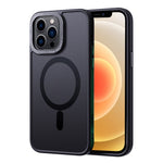 Til iPhone 12 / 12 Pro Kompatibel med MagSafe Gennemsigtigt mat PC+TPU-etui Hudvenligt telefoncover