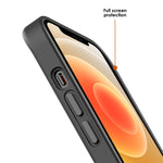 Til iPhone 12 / 12 Pro Kompatibel med MagSafe Gennemsigtigt mat PC+TPU-etui Hudvenligt telefoncover