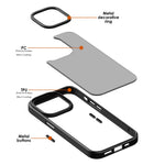 Til iPhone 12 / 12 Pro Kompatibel med MagSafe Gennemsigtigt mat PC+TPU-etui Hudvenligt telefoncover