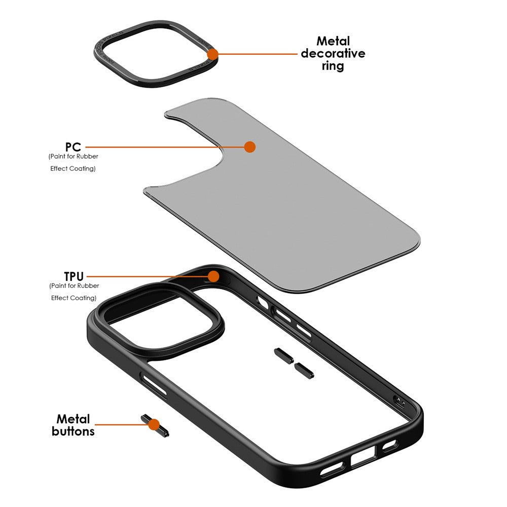 Til iPhone 12 / 12 Pro Kompatibel med MagSafe Gennemsigtigt mat PC+TPU-etui Hudvenligt telefoncover