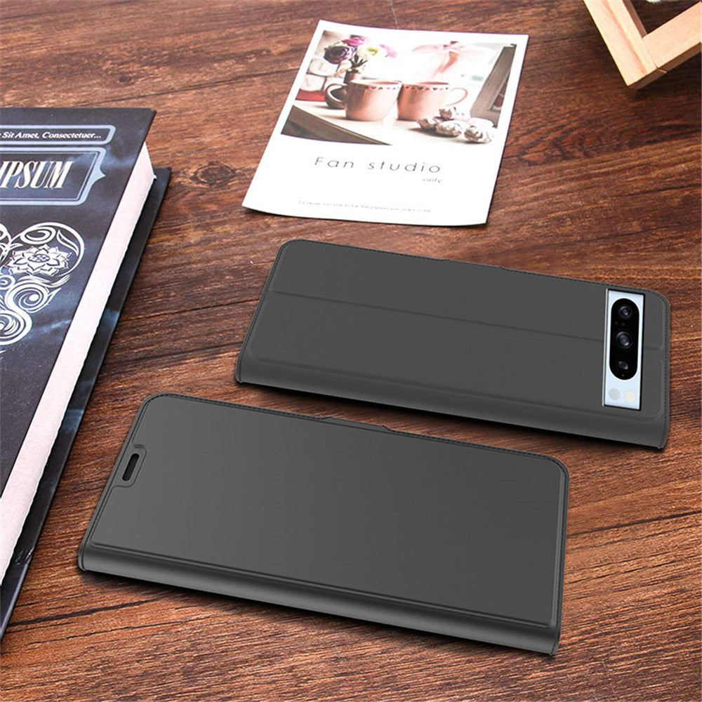 For Google Pixel 8 Pro Card Holder Phone Case PU Leather + TPU Phone Stand Cover