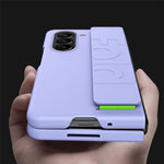 Wrist Strap Phone Case for Samsung Galaxy Z Fold5 5G , Anti-Scratch Rubberized PC Phone Cover