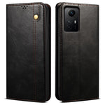 For Xiaomi Redmi Note 12S 4G Wallet Leather Case Waxy Crazy Horse Texture Stand Phone Cover
