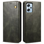 Læderetui til Xiaomi Redmi Note 11T Pro 5G / Note 11T Pro+ 5G / K50i 5G / Note 12T Pro 5G / Poco X4 GT 5G med voksagtig Crazy Horse-tekstur, stativ og foldbart tegnebogsetui