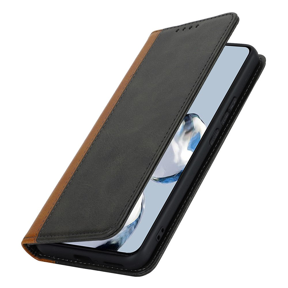 Xiaomi 12T 5G / 12T Pro 5G / Redmi K50 Ultra PU-læderetui med stativ, tofarvet etui med sammensyning, pung
