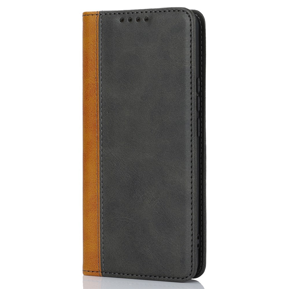 Xiaomi 12T 5G / 12T Pro 5G / Redmi K50 Ultra PU-læderetui med stativ, tofarvet etui med sammensyning, pung