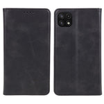 For Samsung Galaxy A22 5G (EU Version) TPU+PU Leather Case Calf Texture Wallet Anti-drop Phone Stand Cover