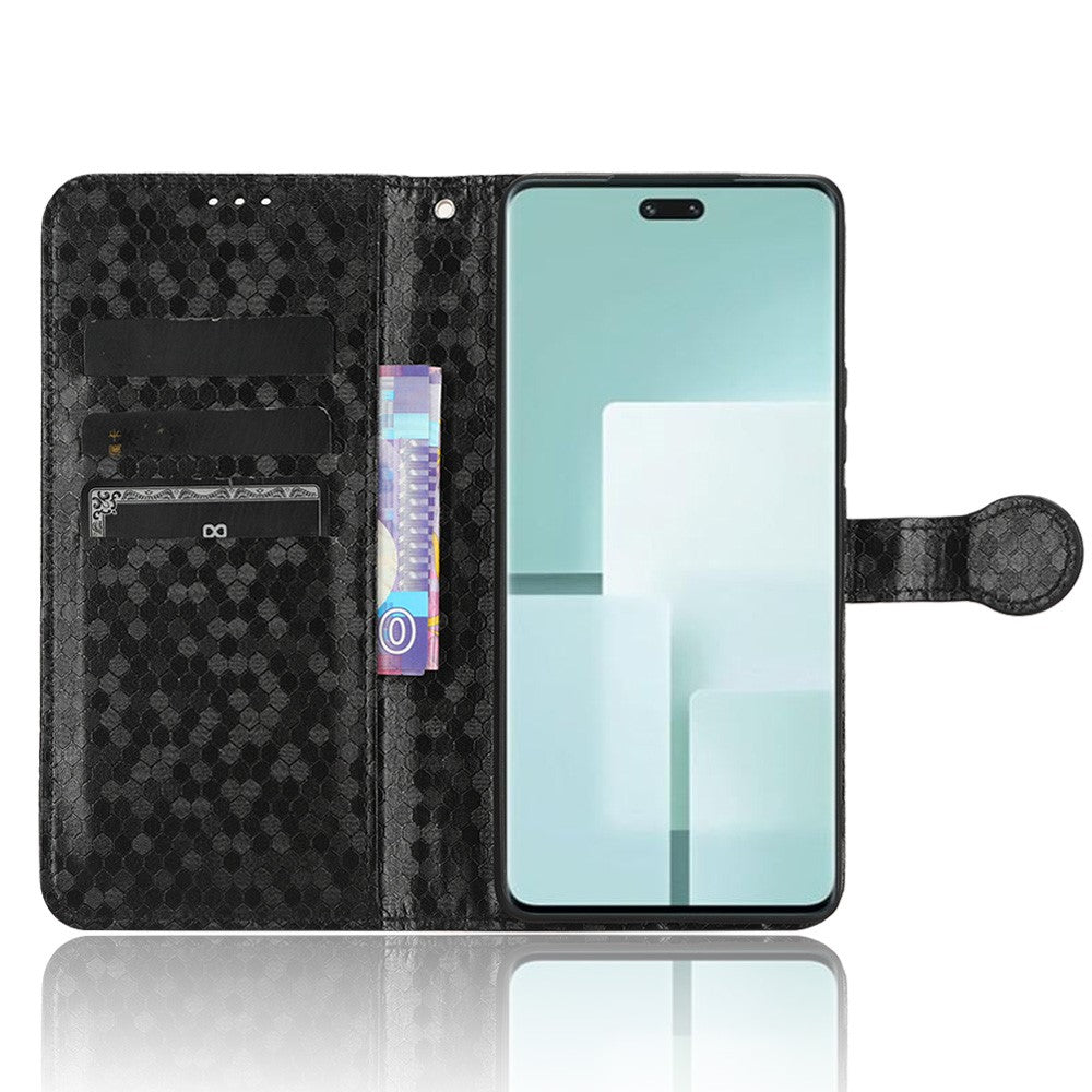 For Xiaomi Civi 3 5G Leather Phone Case Dot Imprinted Wallet Shockproof Stand Cover