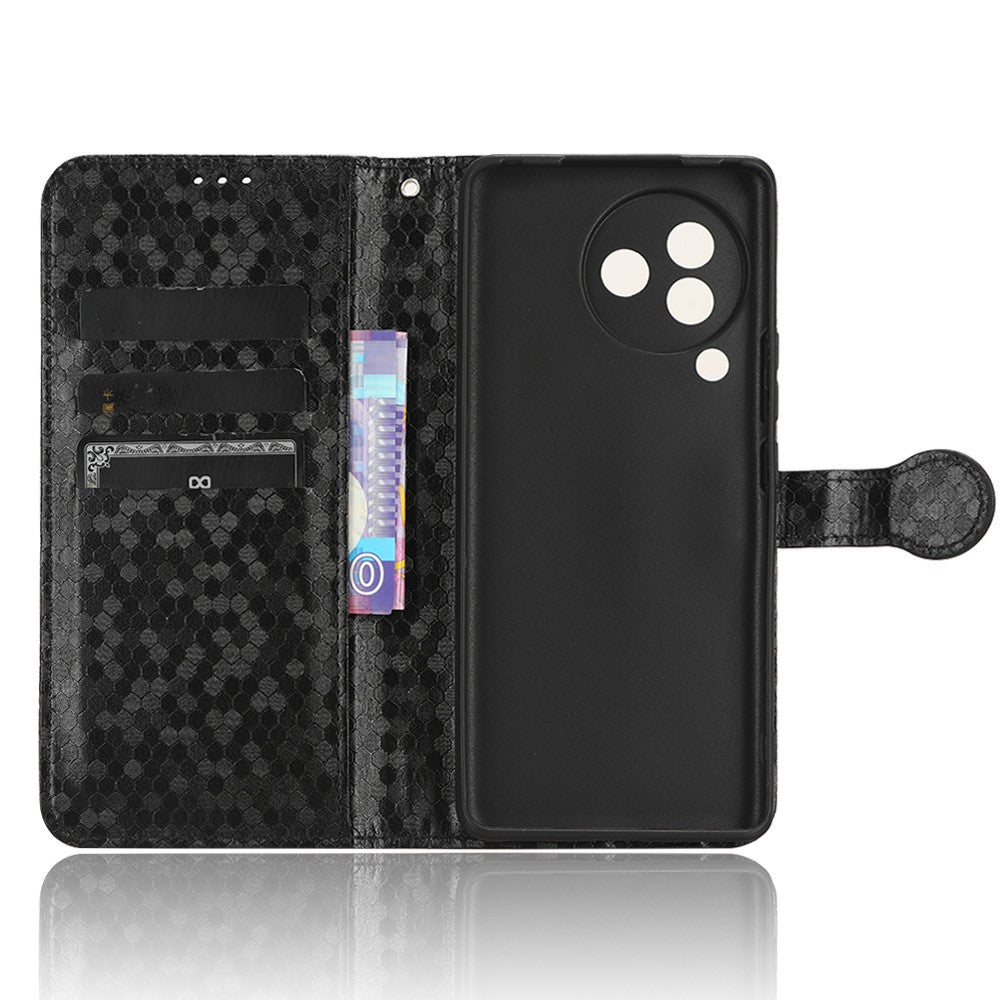 For Xiaomi Civi 3 5G Leather Phone Case Dot Imprinted Wallet Shockproof Stand Cover