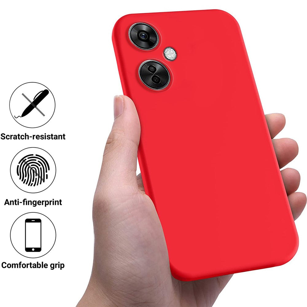 OnePlus Nord N30 5G / CE 3 Lite 5G Skyddsskal Mjukt Fodrad Flytande Silikon mobilskal med Rem
