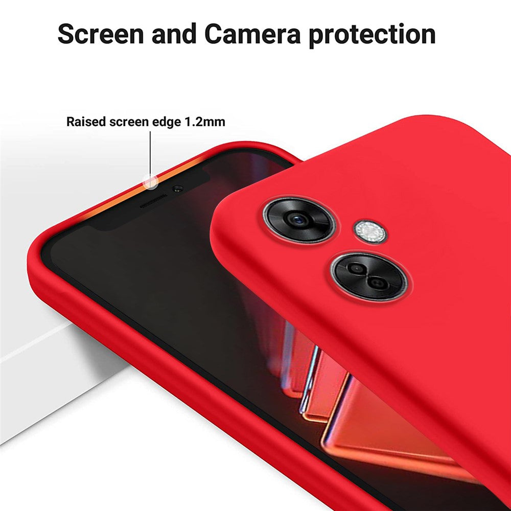 OnePlus Nord N30 5G / CE 3 Lite 5G Skyddsskal Mjukt Fodrad Flytande Silikon mobilskal med Rem