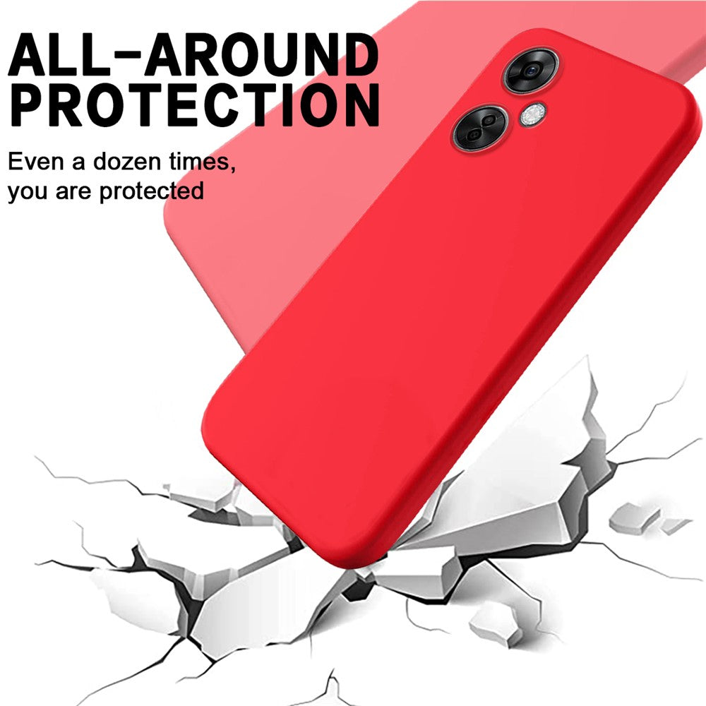 OnePlus Nord N30 5G / CE 3 Lite 5G Skyddsskal Mjukt Fodrad Flytande Silikon mobilskal med Rem