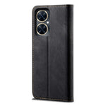 For Huawei nova 11i / Maimang 20 / Enjoy 60 Pro PU Leather Case Stand Wallet Jeans Cloth Texture Phone Cover