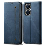 For Huawei nova 11i / Maimang 20 / Enjoy 60 Pro PU Leather Case Stand Wallet Jeans Cloth Texture Phone Cover