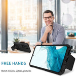 For Samsung Galaxy A54 5G Kickstand Case Anti-scratch PC + TPU Phone Protector with Slide Camera Cover