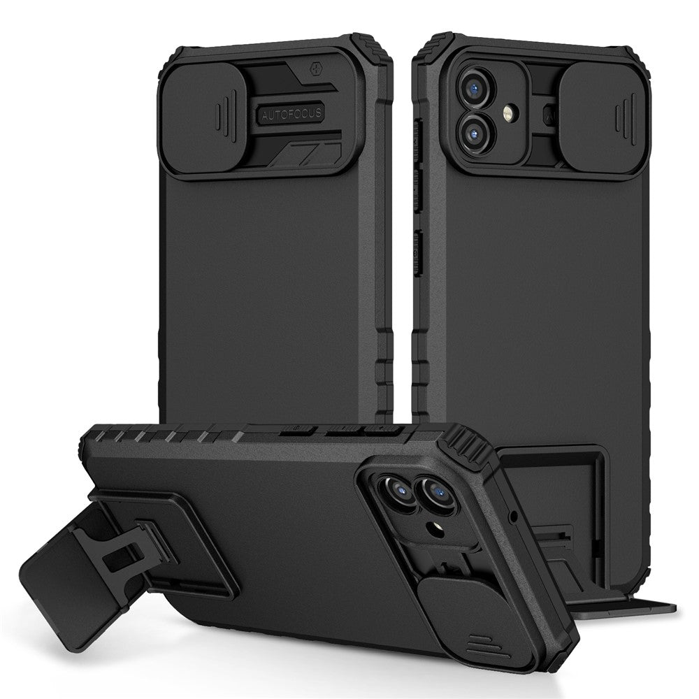 Støttefodsetui til Samsung Galaxy A04 4G (164,4 x 76,3 x 9,1 mm) PC + TPU telefonbeskytter med kameradæksel