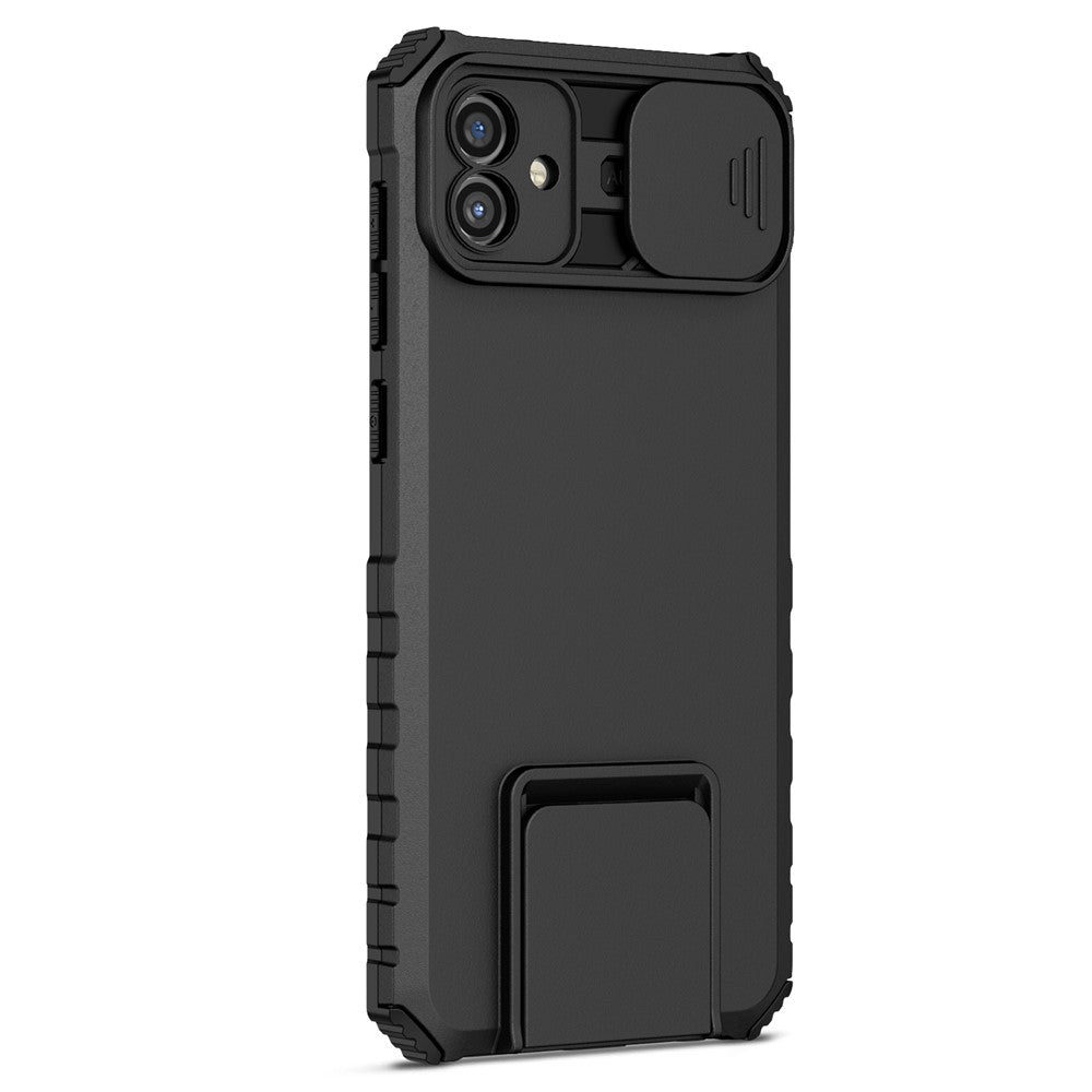 Støttefodsetui til Samsung Galaxy A04 4G (164,4 x 76,3 x 9,1 mm) PC + TPU telefonbeskytter med kameradæksel