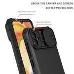 Støttefodsetui til Samsung Galaxy A04 4G (164,4 x 76,3 x 9,1 mm) PC + TPU telefonbeskytter med kameradæksel
