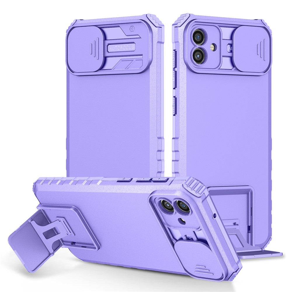 Støttefodsetui til Samsung Galaxy A04 4G (164,4 x 76,3 x 9,1 mm) PC + TPU telefonbeskytter med kameradæksel