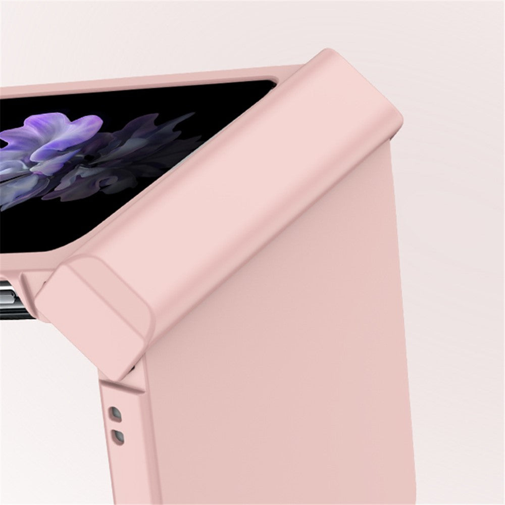 Til Samsung Galaxy Z Flip5 5G Stødsikkert Cover Stribet Design Telefoncover Anti-Fald Hårdt PC Cover
