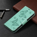 For Xiaomi Redmi Note 12S 4G Stand Wallet Phone Case Butterfly Imprinted Leather Flip Cover with Strap