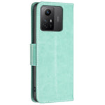 For Xiaomi Redmi Note 12S 4G Stand Wallet Phone Case Butterfly Imprinted Leather Flip Cover with Strap