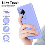 Xiaomi 13 Lite / Civi 2 5G 2.2mm TPU-mobilskal Fiberfoder Gummerat fallskyddande mobilskal