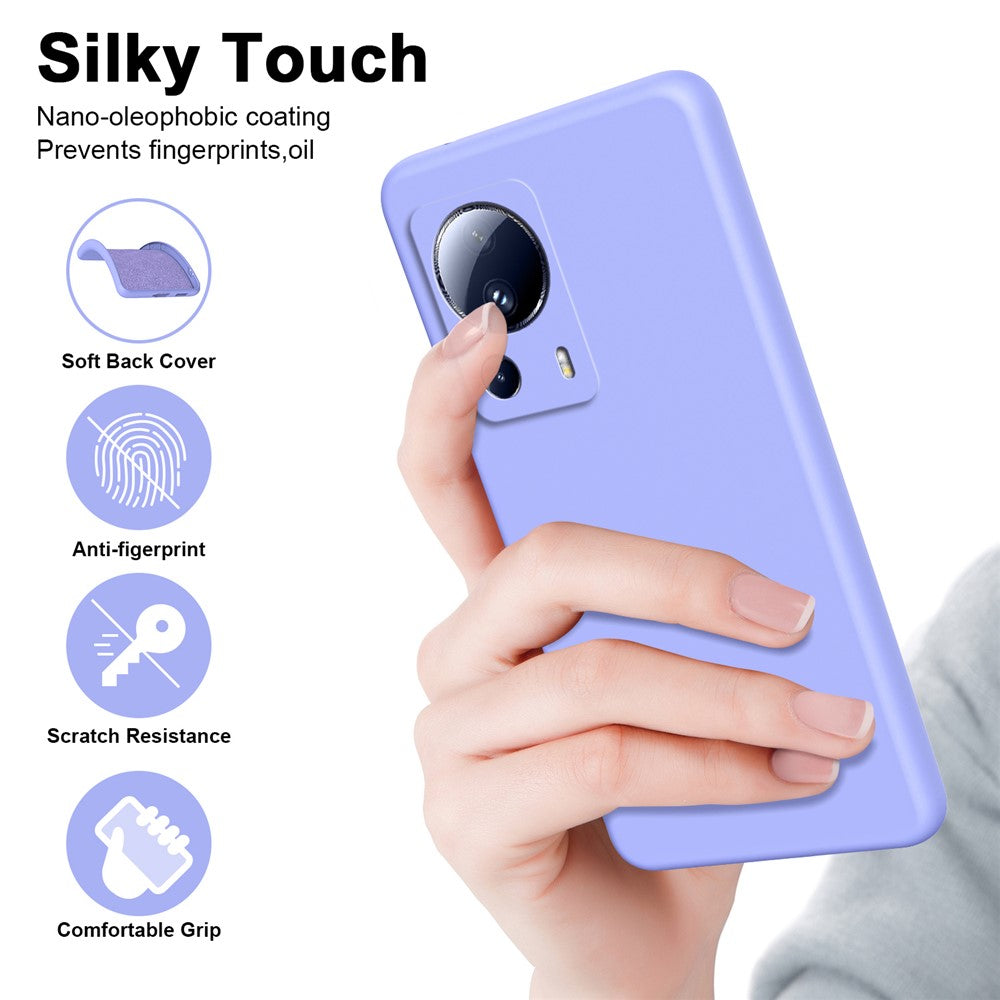 Xiaomi 13 Lite / Civi 2 5G 2.2mm TPU-mobilskal Fiberfoder Gummerat fallskyddande mobilskal