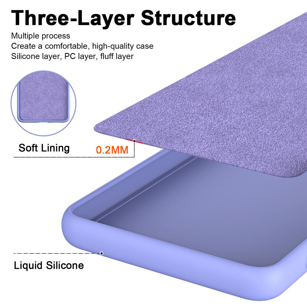 Xiaomi 13 Lite / Civi 2 5G 2.2mm TPU-mobilskal Fiberfoder Gummerat fallskyddande mobilskal