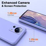 Xiaomi 13 Lite / Civi 2 5G 2.2mm TPU-mobilskal Fiberfoder Gummerat fallskyddande mobilskal