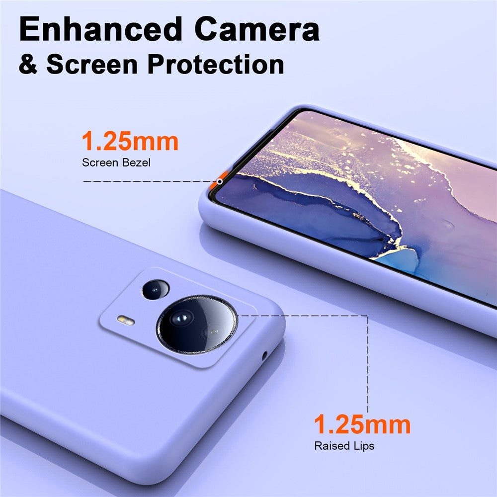 Xiaomi 13 Lite / Civi 2 5G 2.2mm TPU-mobilskal Fiberfoder Gummerat fallskyddande mobilskal
