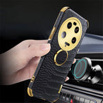 For Xiaomi 13 Ultra Leather Coated TPU Phone Case 6D Electroplating Back Cover with Kickstand