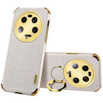 For Xiaomi 13 Ultra Leather Coated TPU Phone Case 6D Electroplating Back Cover with Kickstand