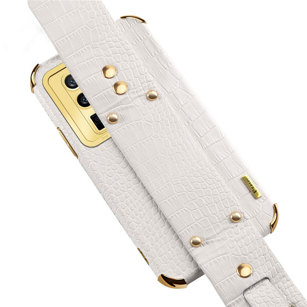 Xiaomi Redmi K60 5G / K60 Pro 5G / Poco F5 Pro 5G-armbåndsstativetui i galvaniseret PU-læder + TPU-mobilcover