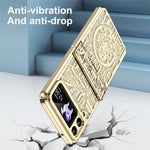 Mechanical Legend Series for Samsung Galaxy Z Flip4 5G Protective Phone Case Hard PC Electroplating Cover