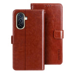 IDEWEI For Huawei nova Y71 4G / Y70 Plus 4G / Y70 4G Cell Phone Shell Wallet Crazy Horse Texture Stand Leather Phone Cover