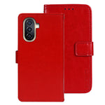 IDEWEI For Huawei nova Y71 4G / Y70 Plus 4G / Y70 4G Cell Phone Shell Wallet Crazy Horse Texture Stand Leather Phone Cover
