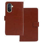 IDEWEI For Huawei nova Y71 4G / Y70 4G / Y70 Plus 4G Leather Phone Case Stand Crazy Horse Texture Wallet Cover