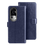 IDEWEI For Oppo Reno10 Pro+ 5G Anti-Fingerprint Phone Shell Wallet Crazy Horse Texture Stand Leather Case Cover