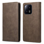 DF-05 For Xiaomi 13 RFID Blocking Wallet PU Leather Business Phone Case Stand Magnetic Closure Cover