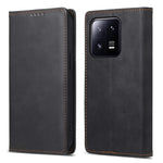DF-05 RFID Blocking Wallet Cell Phone Case For Xiaomi 13 Pro 5G , Anti-Scratch PU Leather + Matte TPU Stand Cover