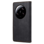 DF-05 RFID Blocking Phone Case For Xiaomi 13 Ultra , Wallet PU Leather Coated Matte TPU Stand Cover