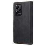 DF-05 For Xiaomi Redmi Note 12 Pro+ 5G Slim-Fit Phone Case RFID Blocking Stand Wallet PU Leather Cover