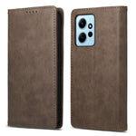 DF-05 Cell Phone Case for Xiaomi Redmi Note 12 4G , Dustproof PU Leather Stand Cover RFID Blocking Wallet