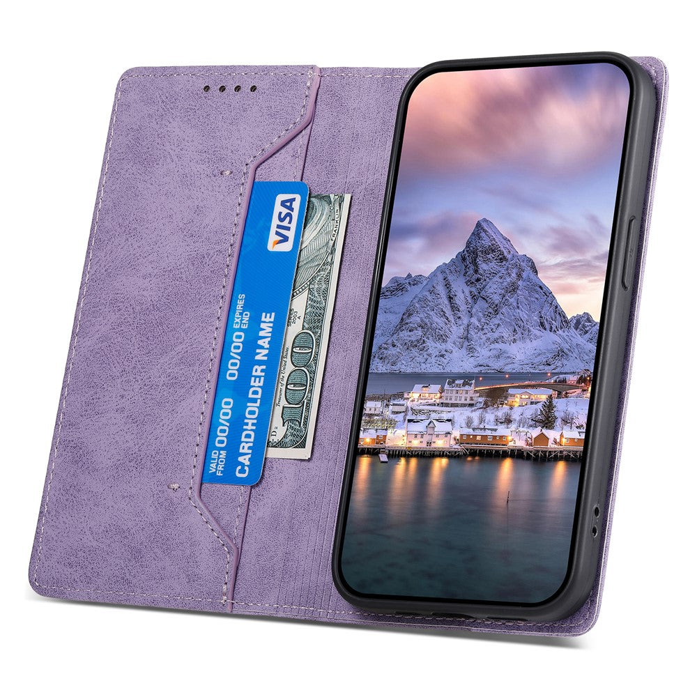 DF-05 PU Leather Phone Case for Samsung Galaxy A32 5G / M32 5G Stand RFID Blocking Business Wallet Flip Cover