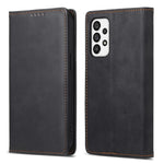DF-05 til Samsung Galaxy A73 5G PU Læder RFID Blokerende Etui Kortholder Stativ Business Telefoncover