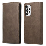 DF-05 til Samsung Galaxy A73 5G PU Læder RFID Blokerende Etui Kortholder Stativ Business Telefoncover
