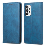 DF-05 til Samsung Galaxy A73 5G PU Læder RFID Blokerende Etui Kortholder Stativ Business Telefoncover