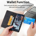 DF-05 til Samsung Galaxy A33 5G PU læder etui med stander, tegnebogsfunktion og RFID-blokering