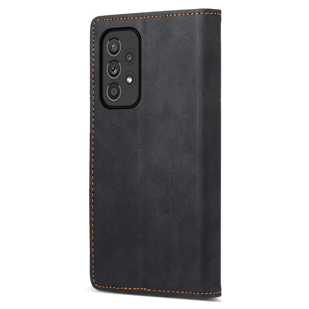 DF-05 til Samsung Galaxy A33 5G PU læder etui med stander, tegnebogsfunktion og RFID-blokering